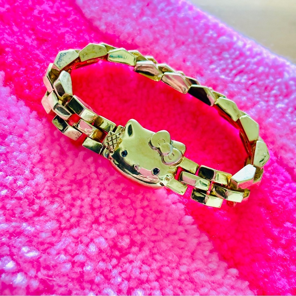 Sanrio Hello Kitty x Noir NYC collaboration - 18k gold plated bracelet